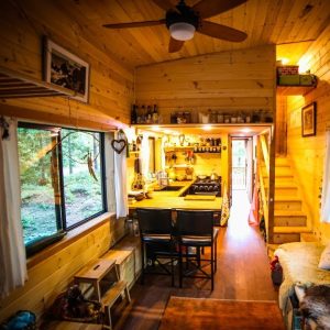 natural built tiny house with separate room for kids 1 - Popular Tiny Homes